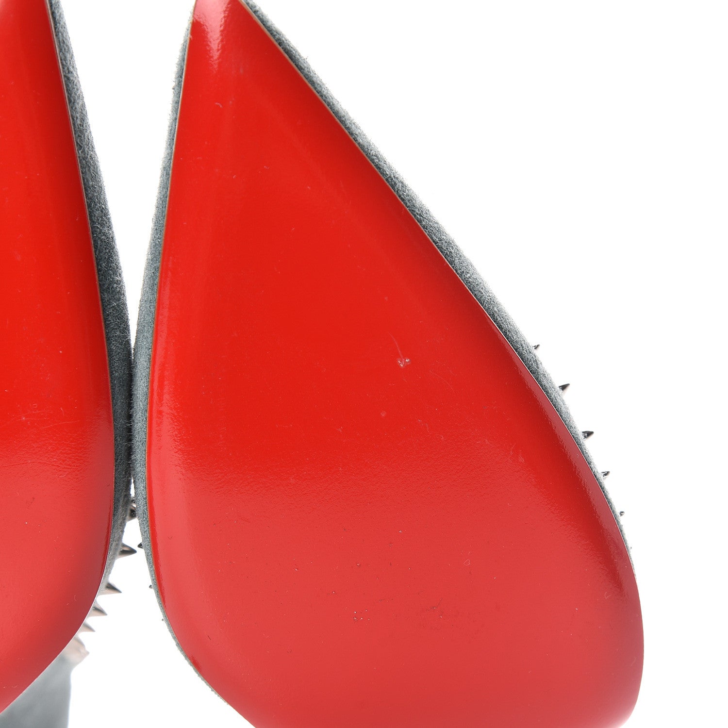 Christian Louboutin Suede Studded Anjalina 85 Pumps 39.5 Everest 8 of 8