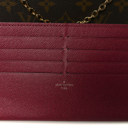 Louis Vuitton Monogram Pochette Felicie Chain Wallet Fuchsia 9 of 15