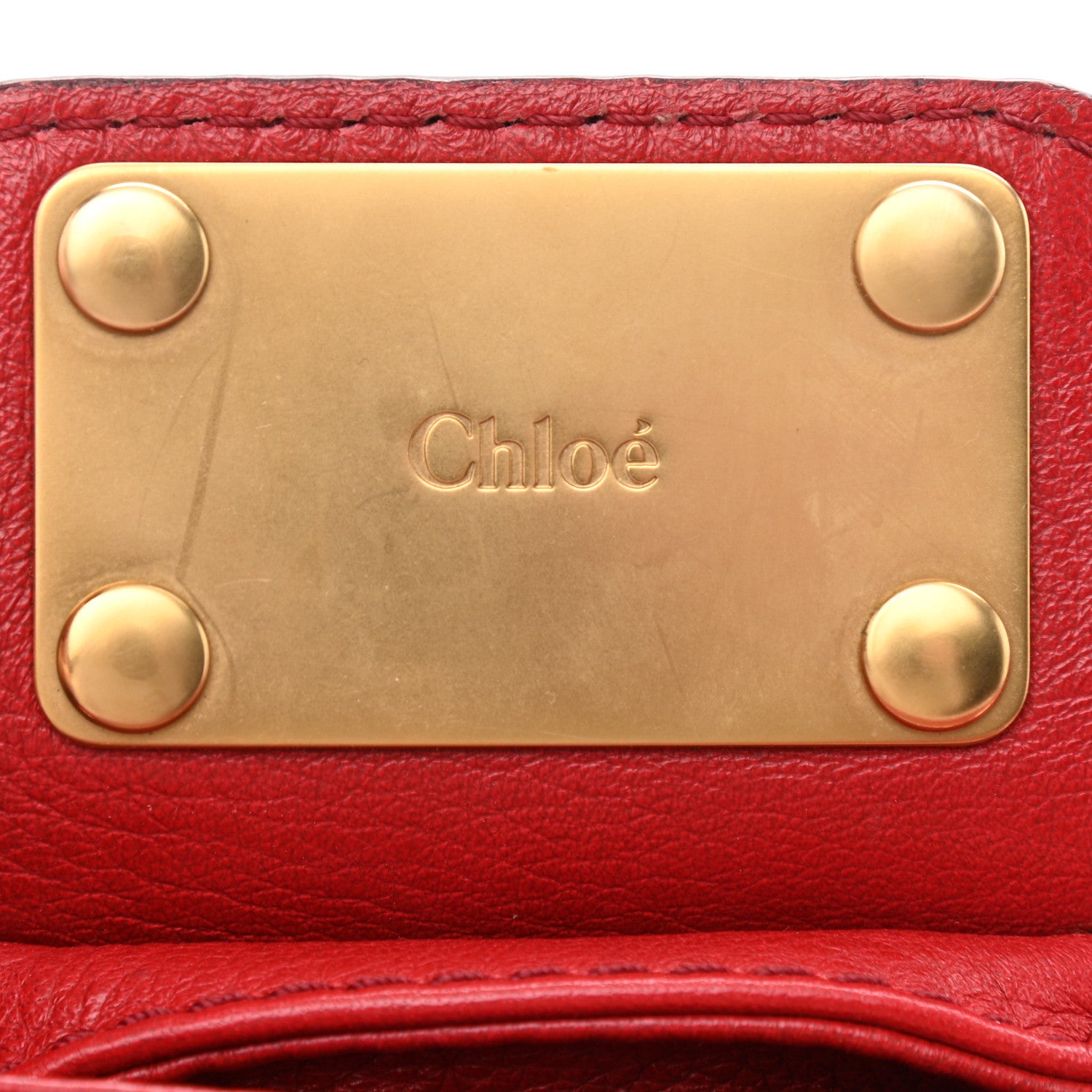 Chloe Calfskin Medium Paddington Satchel Rouge 10 of 15