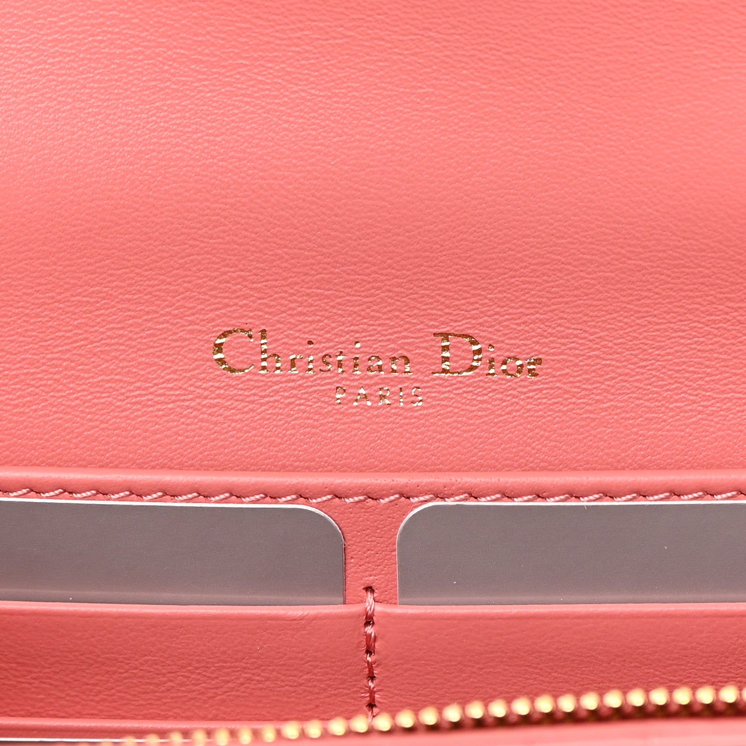 Christian Dior Patent Cannage Lady Dior Chain Pouch Pink 6 of 13