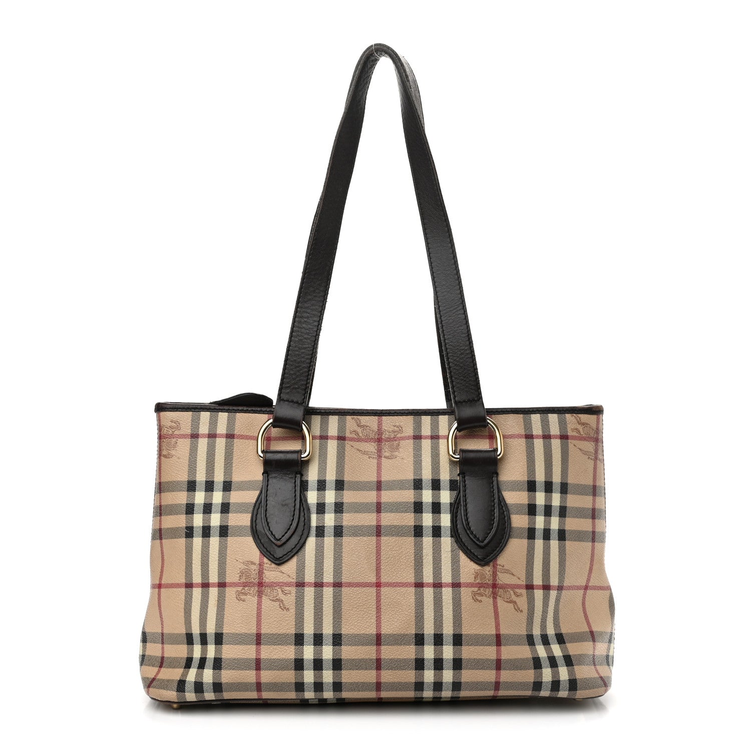 Burberry Haymarket Check Medium Regent Tote Chocolate 1 of 19