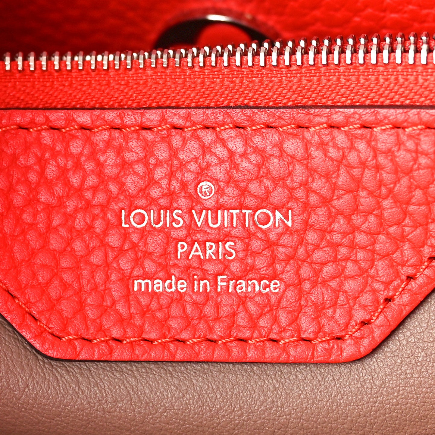 Taurillon Capucines MM Rubis
