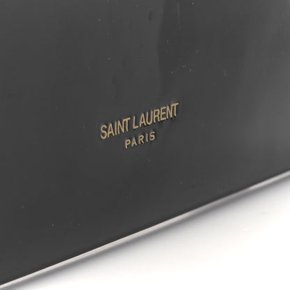 Saint Laurent Patent Paloma Envelope Clutch Black Black 7 of 8
