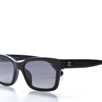 Chanel Acetate Polarized Square Sunglasses 5417-A Black 5 of 8