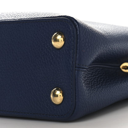 Louis Vuitton Taurillon Capucines BB Tour de France Blue 9 of 10