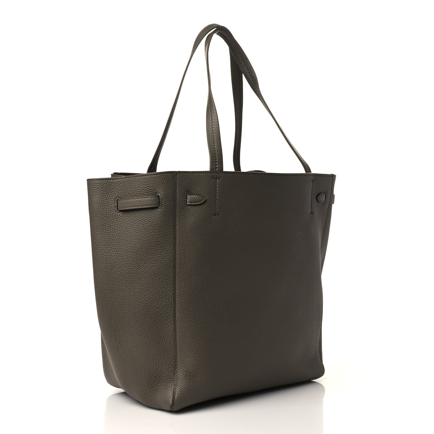 Celine Soft Grained Calfskin Small Belt Cabas Phantom Taupe 3 of 6