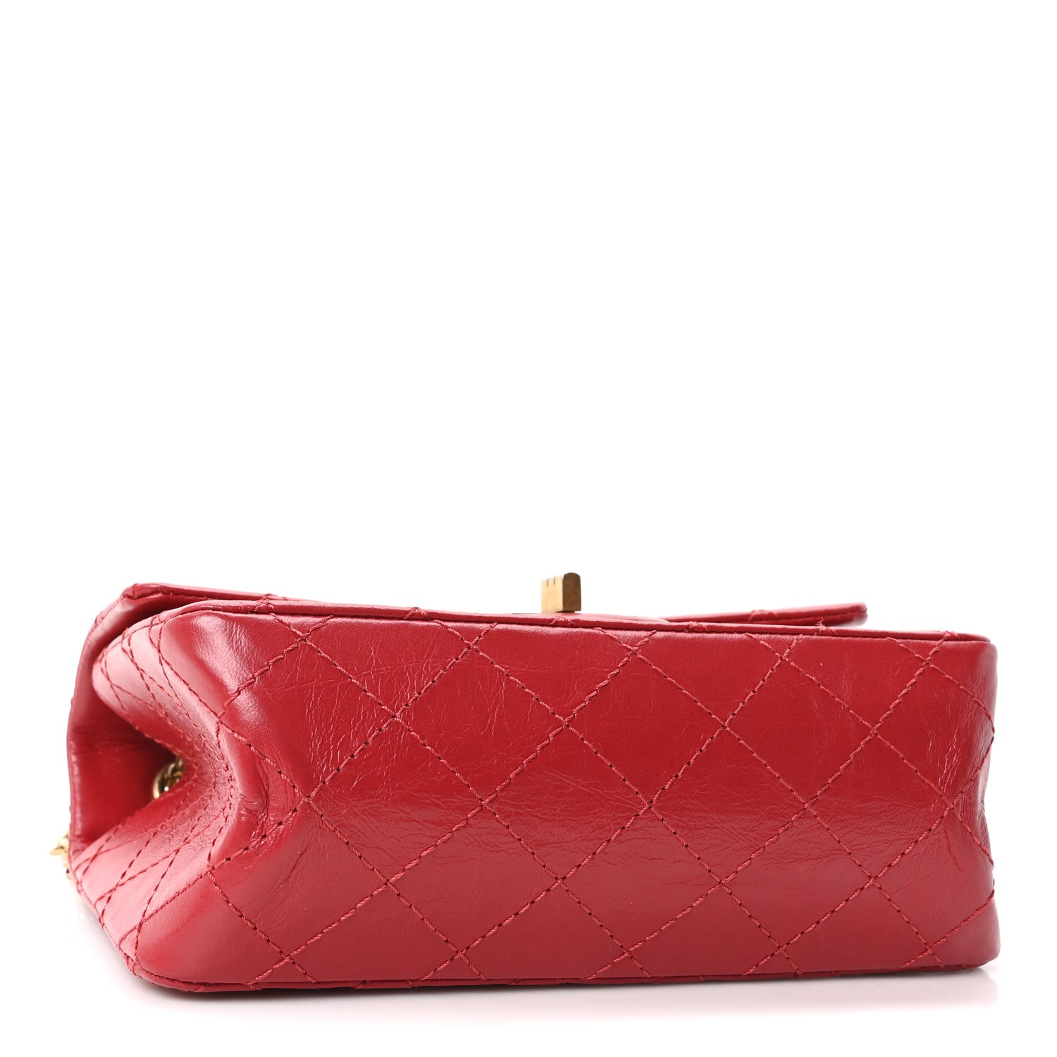 Chanel Aged Calfskin Quilted 2.55 Reissue Mini Flap Red 4 of 10