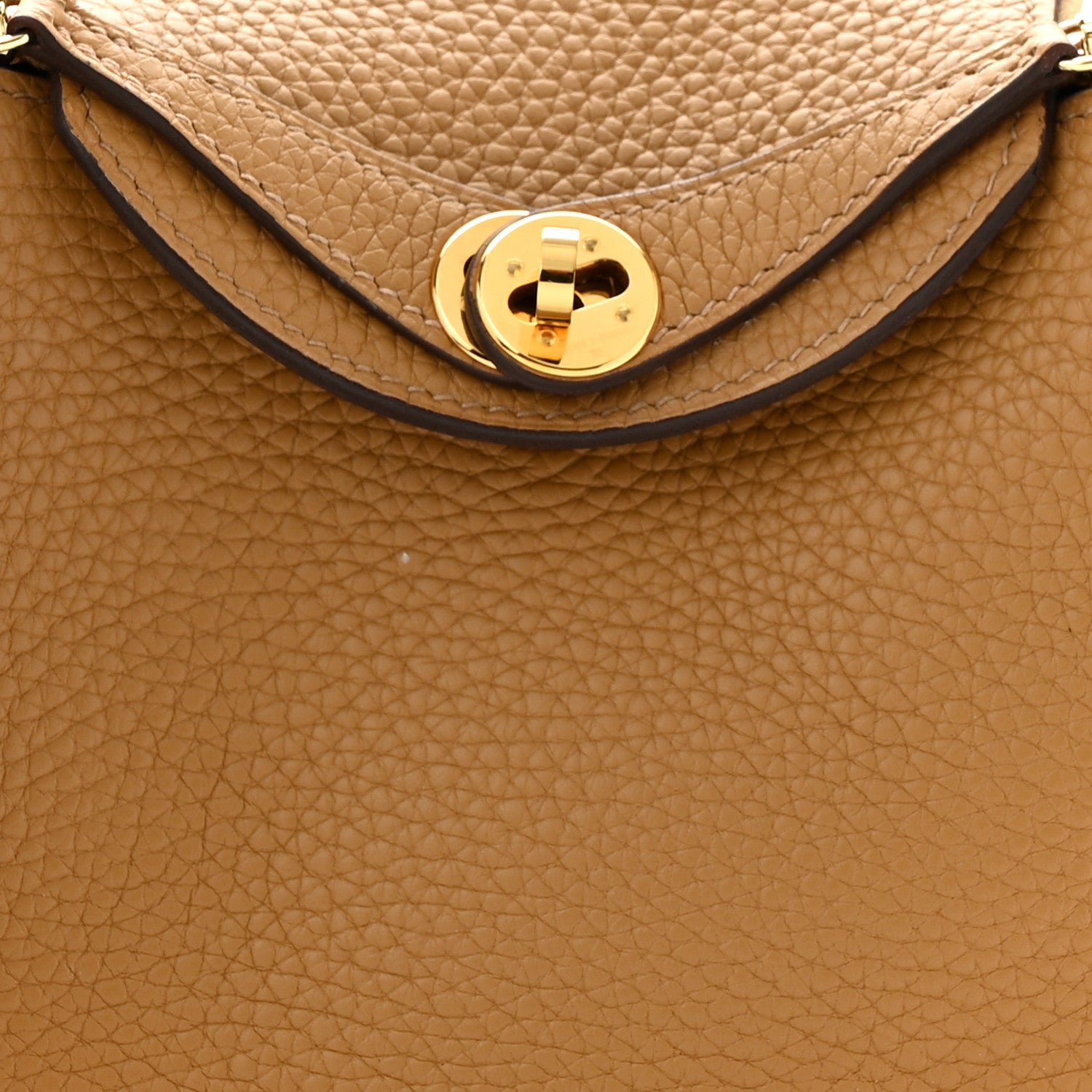 Hermes Taurillon Clemence Mini Lindy 20 Biscuit 8 of 11