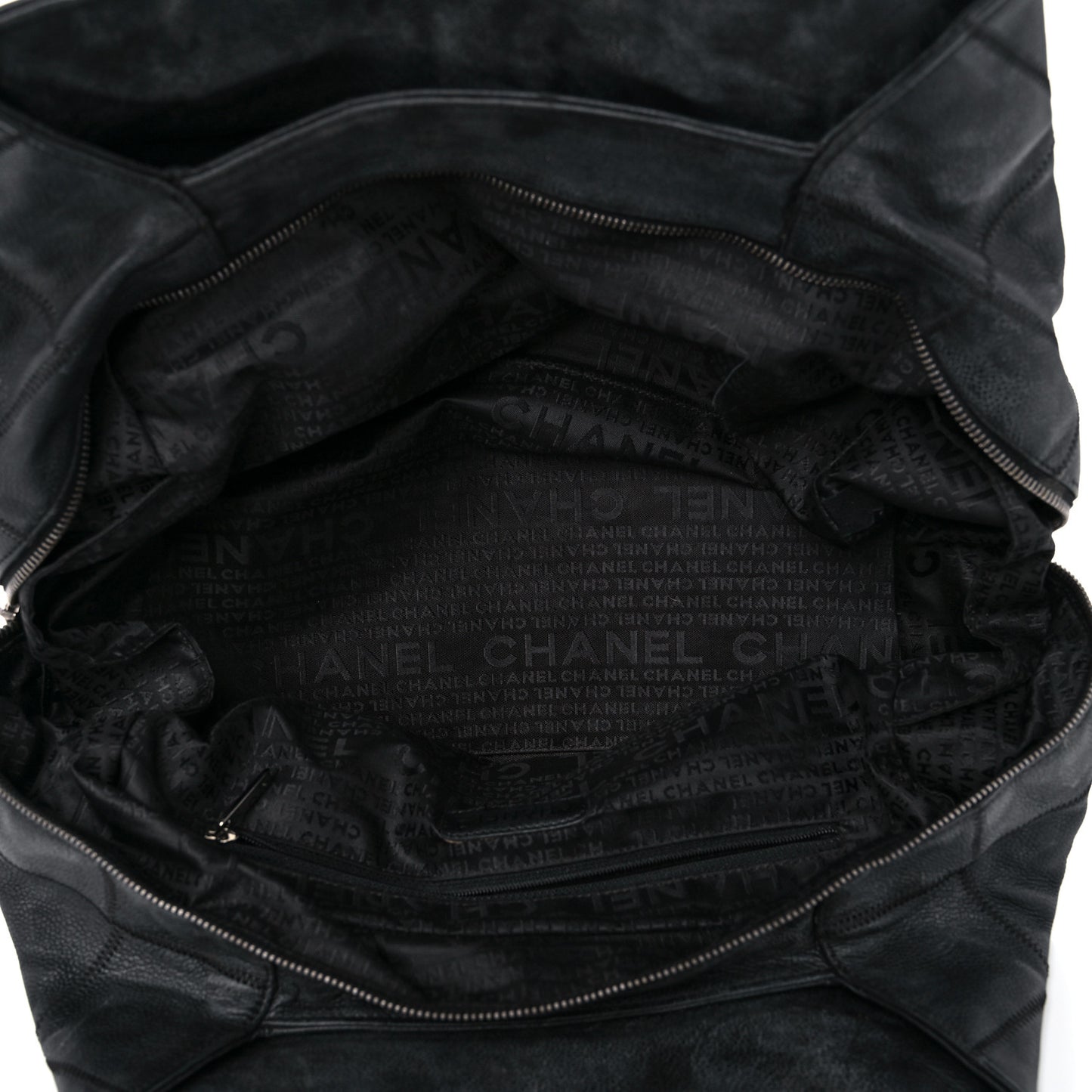 Caviar Square Stitched Tote Black