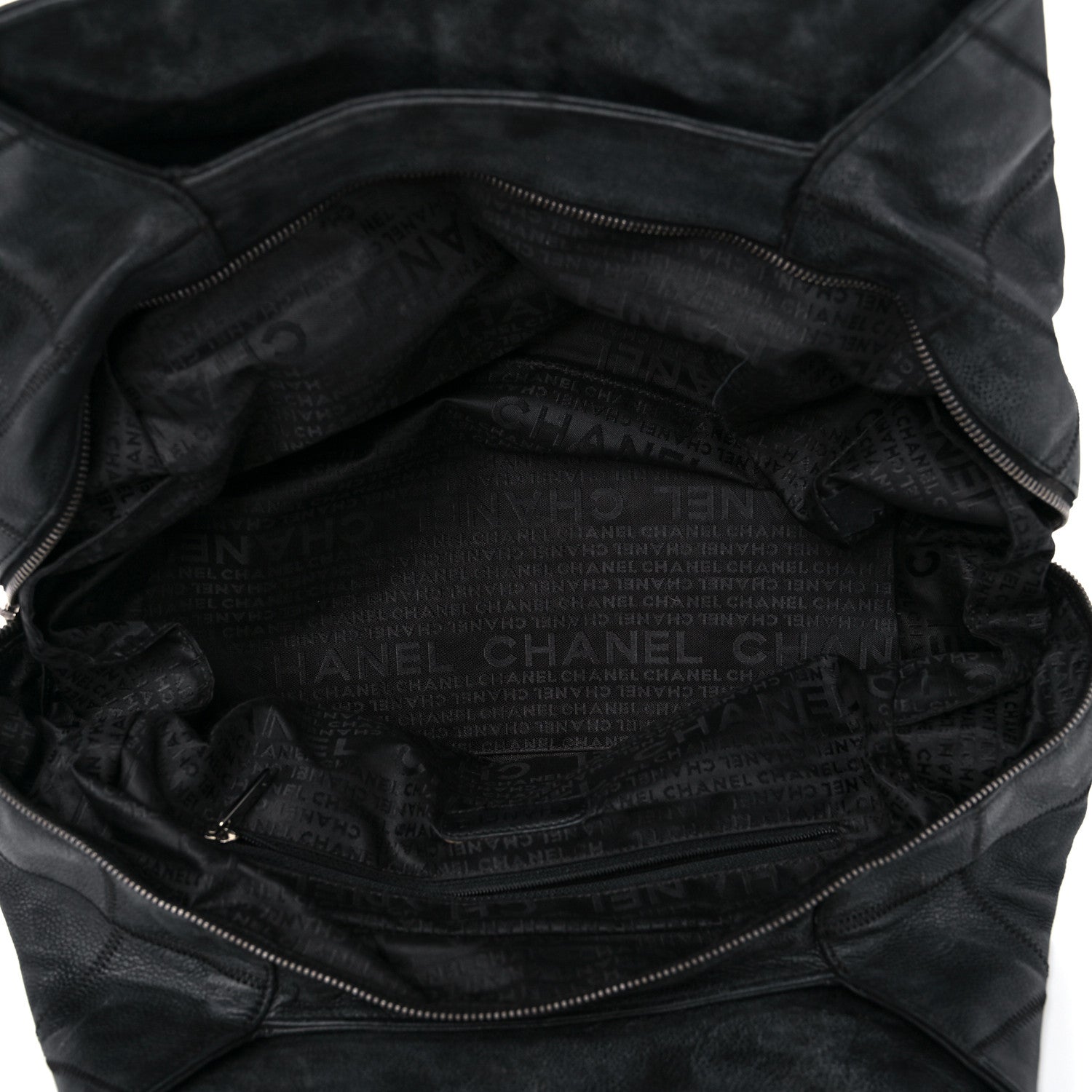Chanel Caviar Square Stitched Tote Black 4 of 23