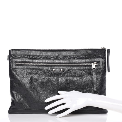 Balenciaga Agneau Arena Classic Hardware Large Clip Black 2 of 11