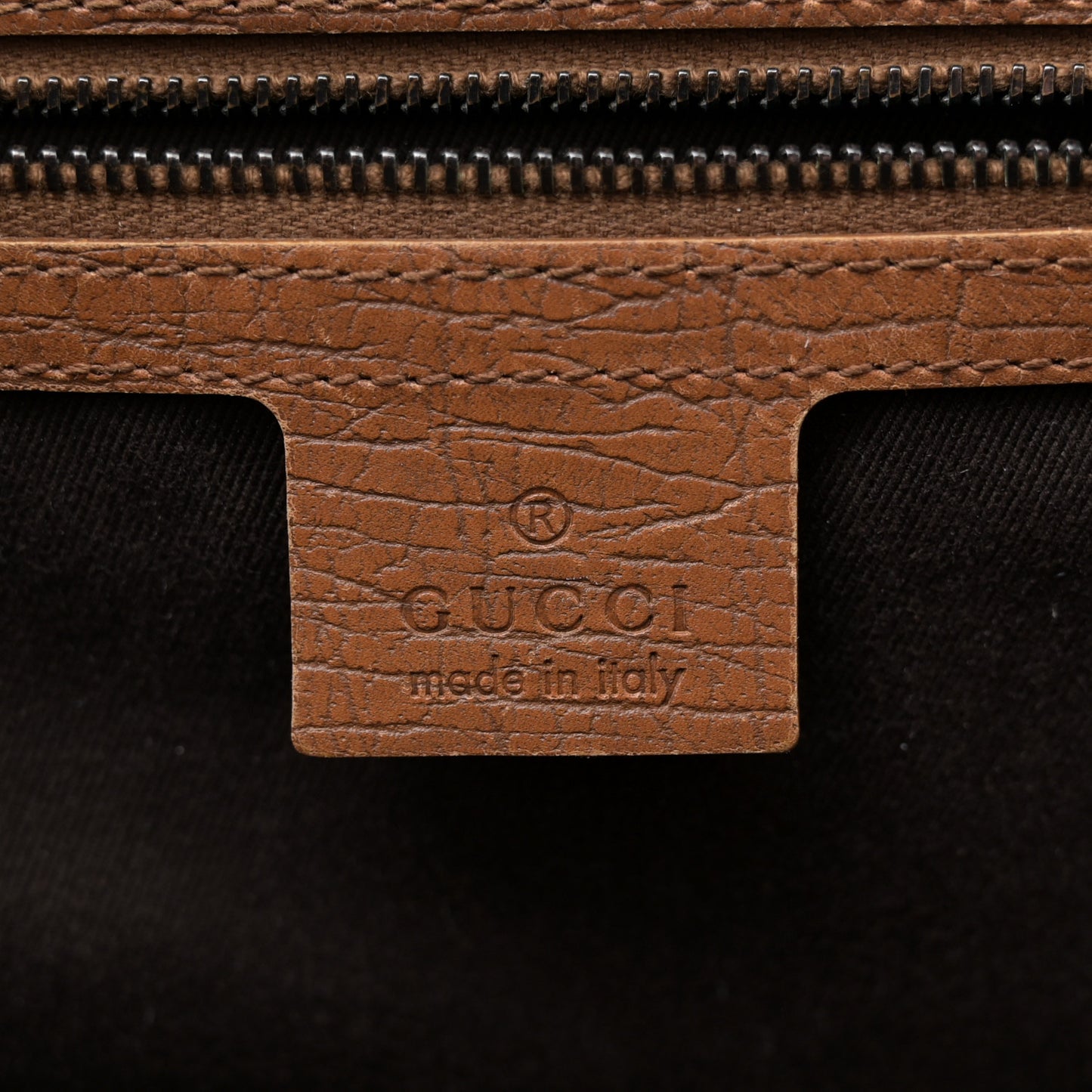 Monogram Bamboo Bullet Satchel Brown