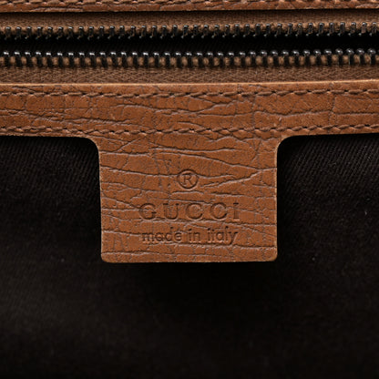 Gucci Monogram Bamboo Bullet Satchel Brown 6 of 13