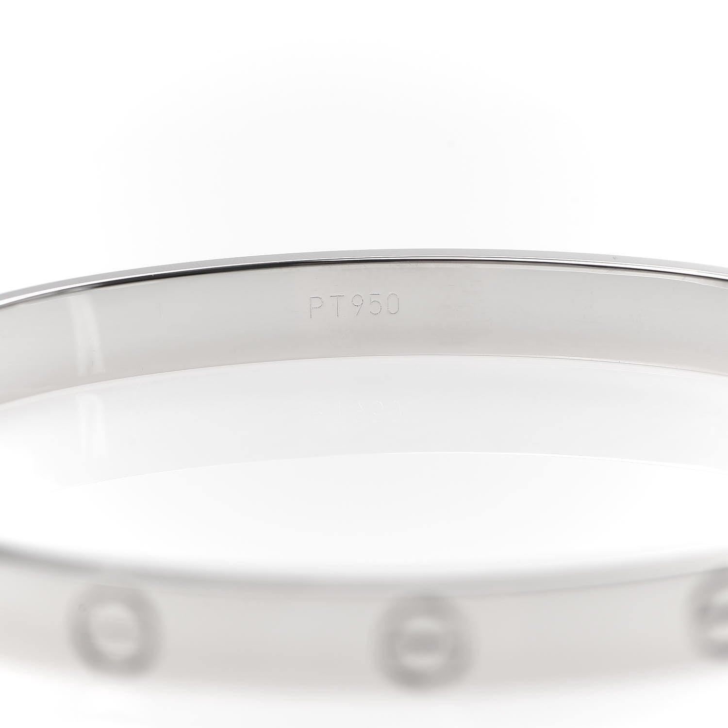 Cartier Platinum LOVE Bracelet 19 6 of 7