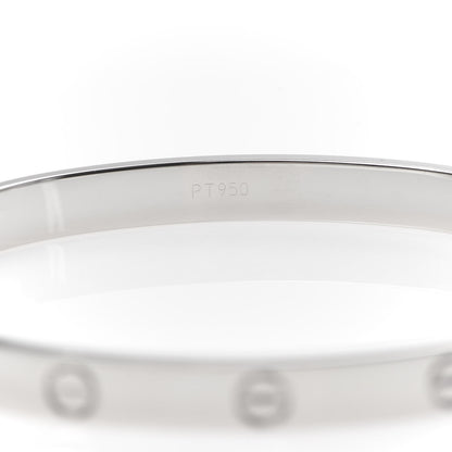 Cartier Platinum LOVE Bracelet 19 6 of 7