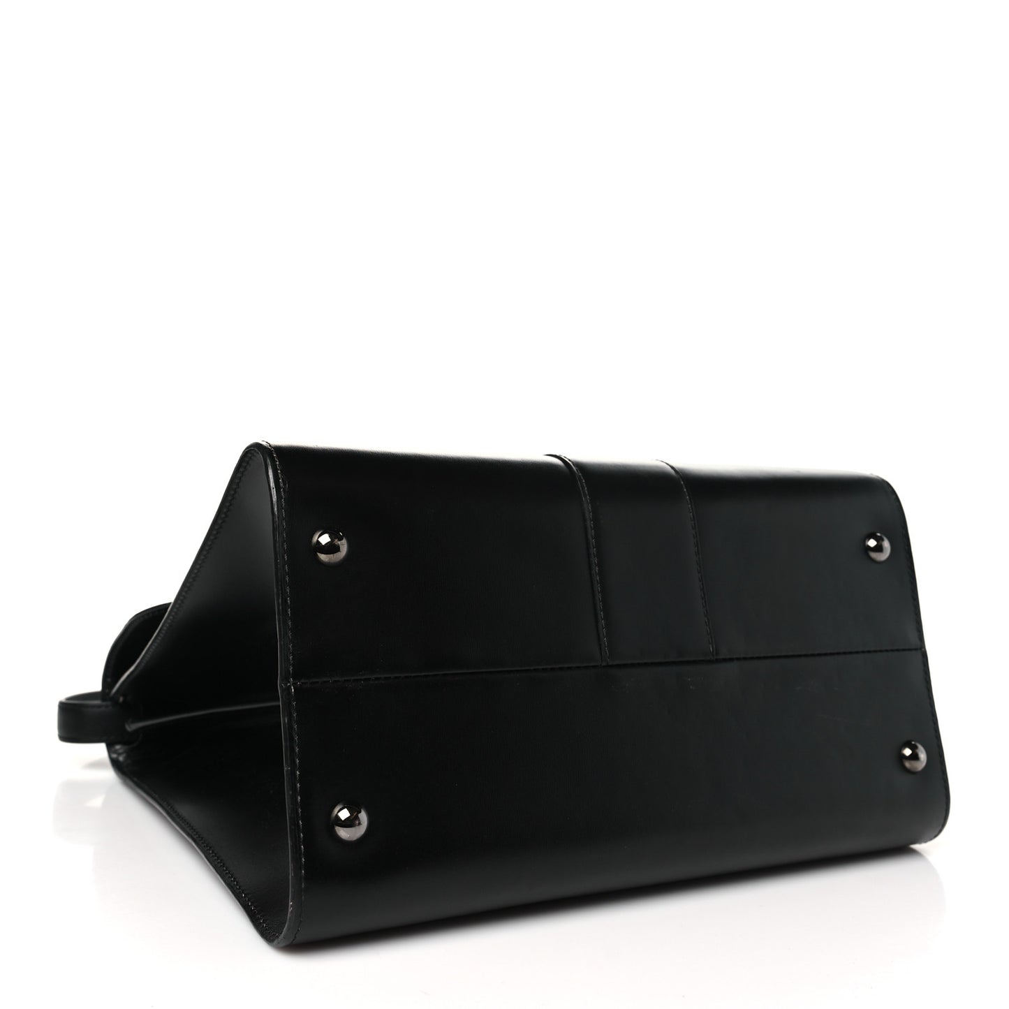 Calfskin MM L'Humour Brillant Satchel Black