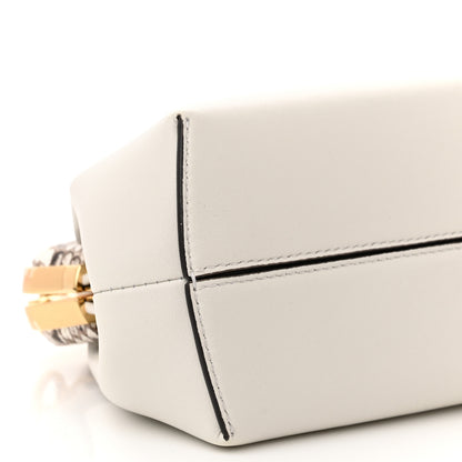 Fendi Shiny Nappa Snakeskin Small Fendi First White Roccia 9 of 10