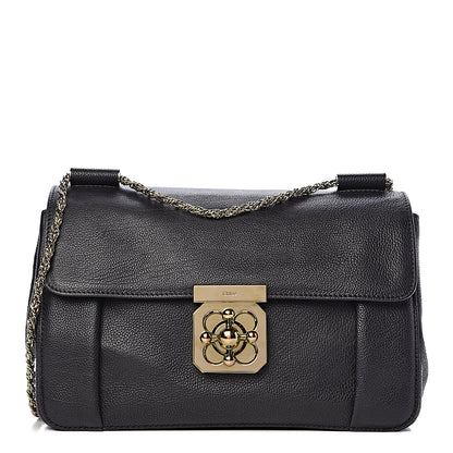 Chloe Calfskin Medium Elsie Shoulder Bag Black 1 of 10