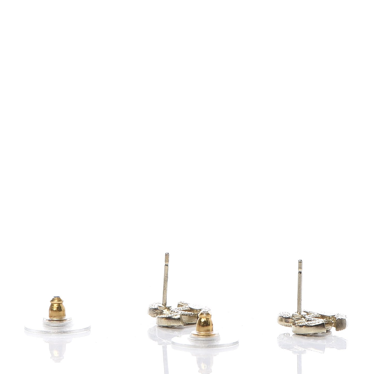 Crystal Mini Timeless CC Earrings Gold