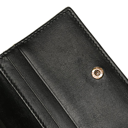 Gucci Calfskin Matelasse GG Marmont Card Case Wallet Black 5 of 9