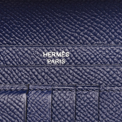 Hermes Epsom Bearn Compact Wallet Bleu Saphir 6 of 7