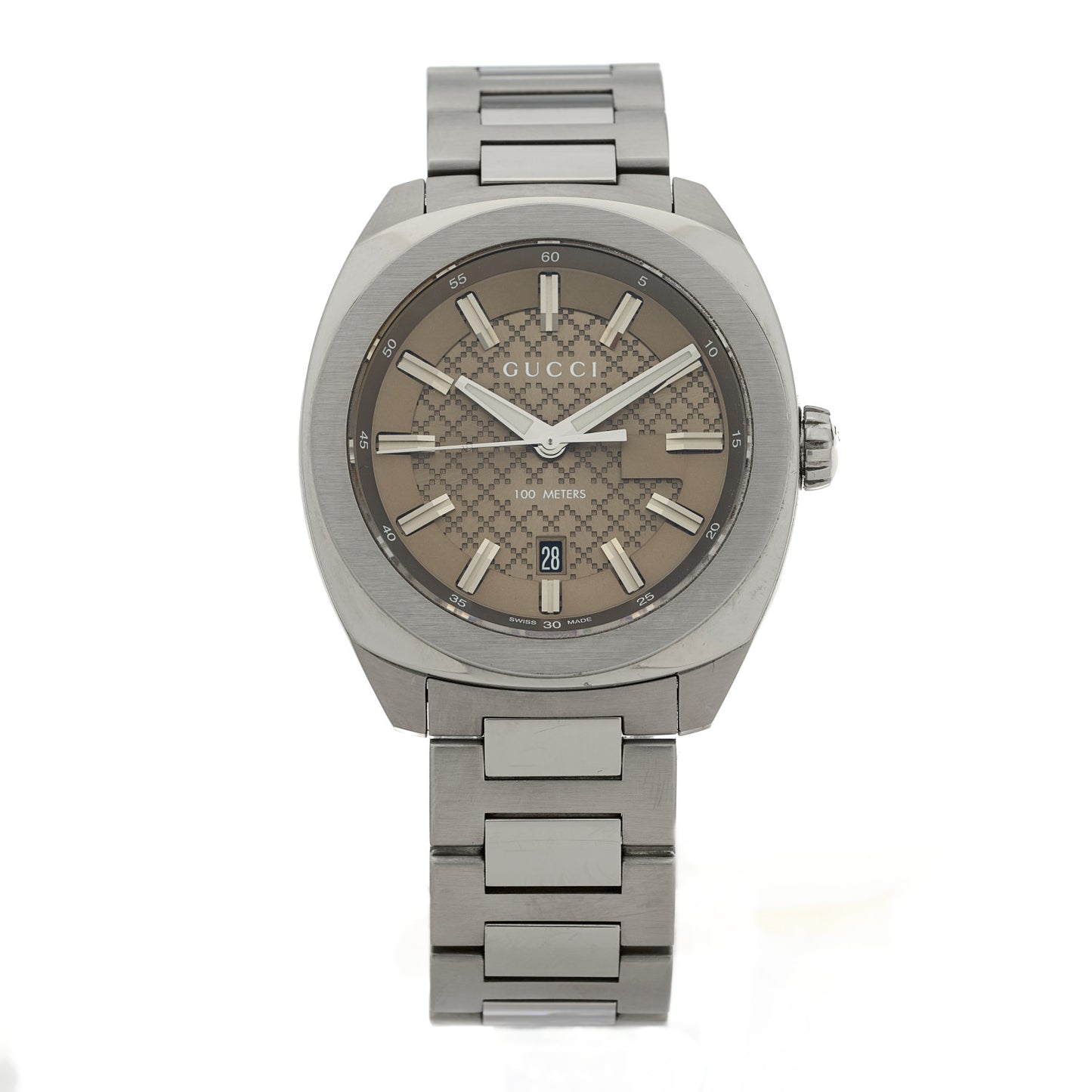 Stainless Steel 40mm GG2570 Quartz Watch Brown