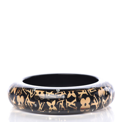 Louis Vuitton Resin Swarovski Small Inclusion Bracelet GM Black 3 of 3