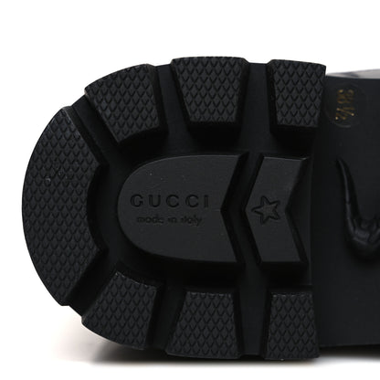 Gucci Calfskin Nappa Matelasse Frances Chelsea Boots 38.5 Black 8 of 13