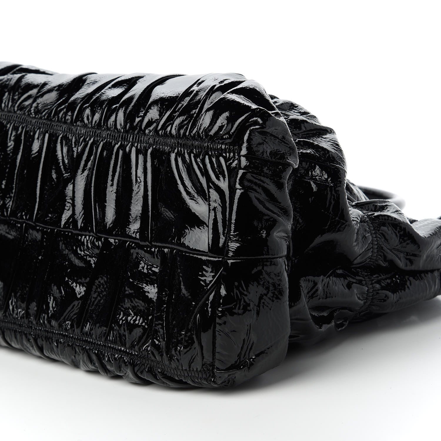 Prada Vernice Gaufre Tote Black 7 of 10