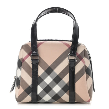 Burberry Nova Check Small Boston Bag Mini Black 1 of 12