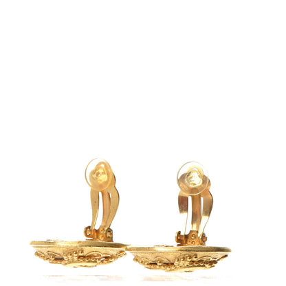 Chanel CC Clip On Earrings Gold 3 of 5