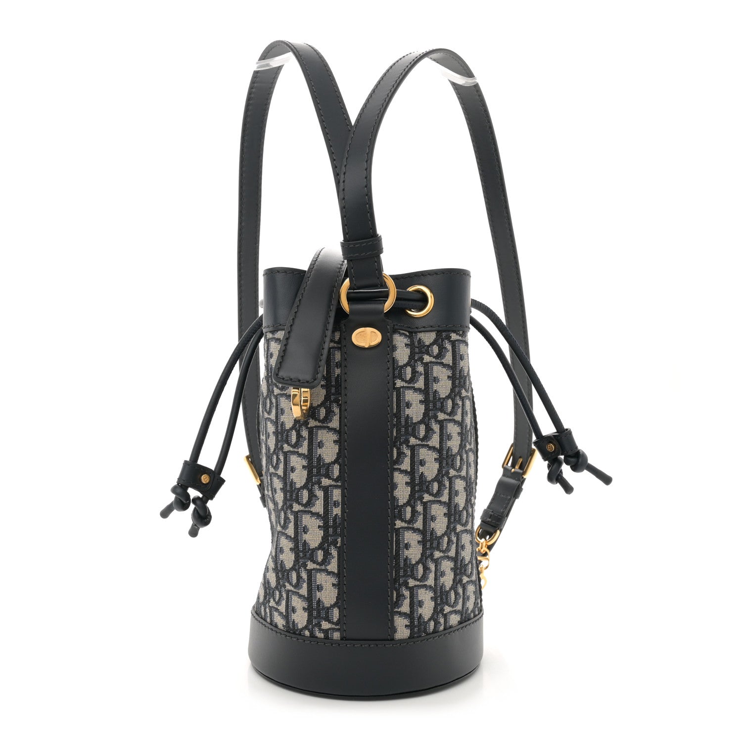 Christian Dior Oblique Small Drawstring Backpack Blue 1 of 10