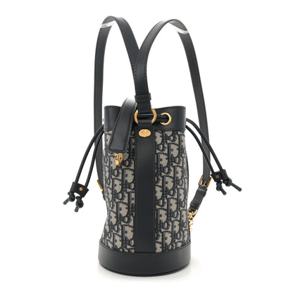 Christian Dior Oblique Small Drawstring Backpack Blue 1 of 10