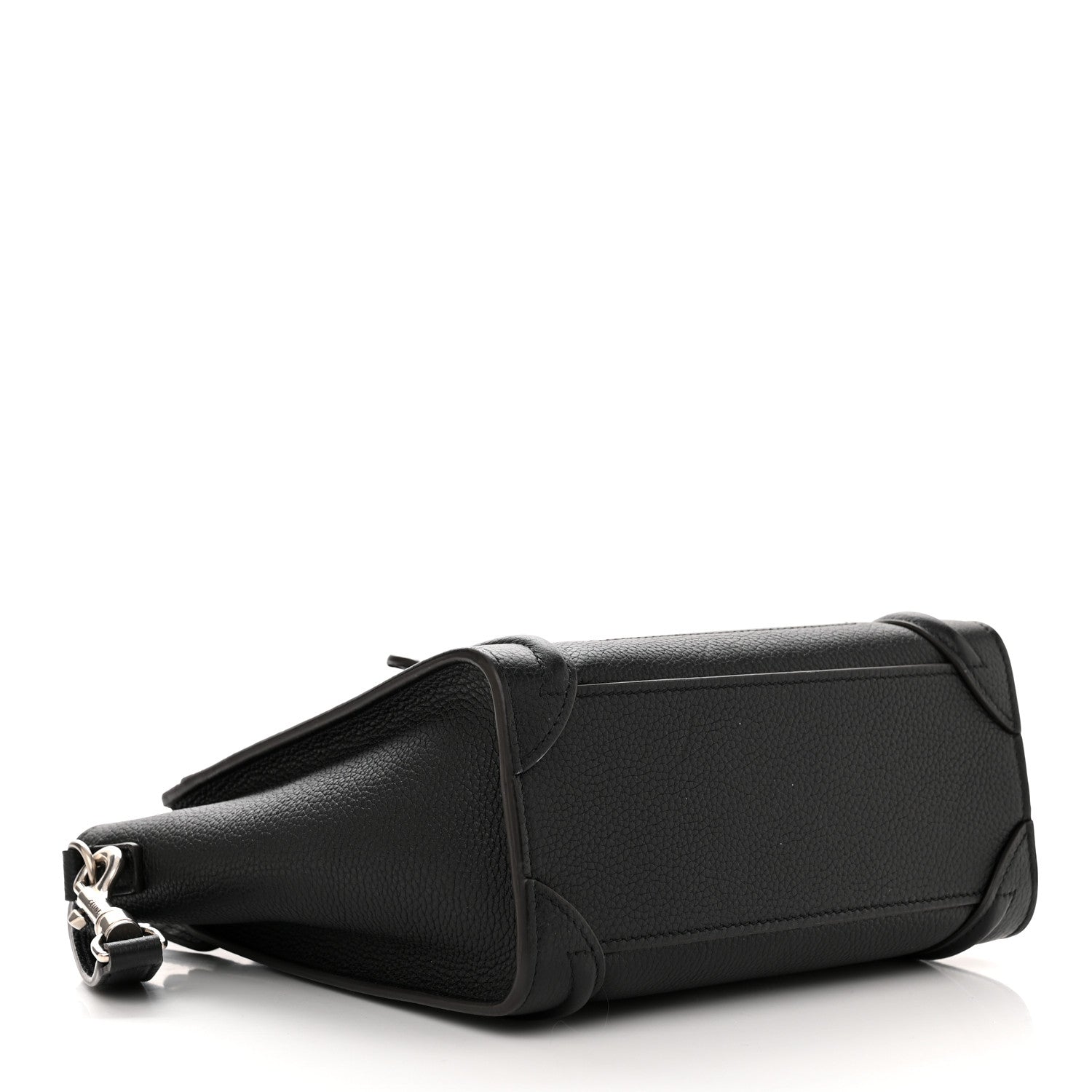 Celine Drummed Calfskin Nano Luggage Black 4 of 10