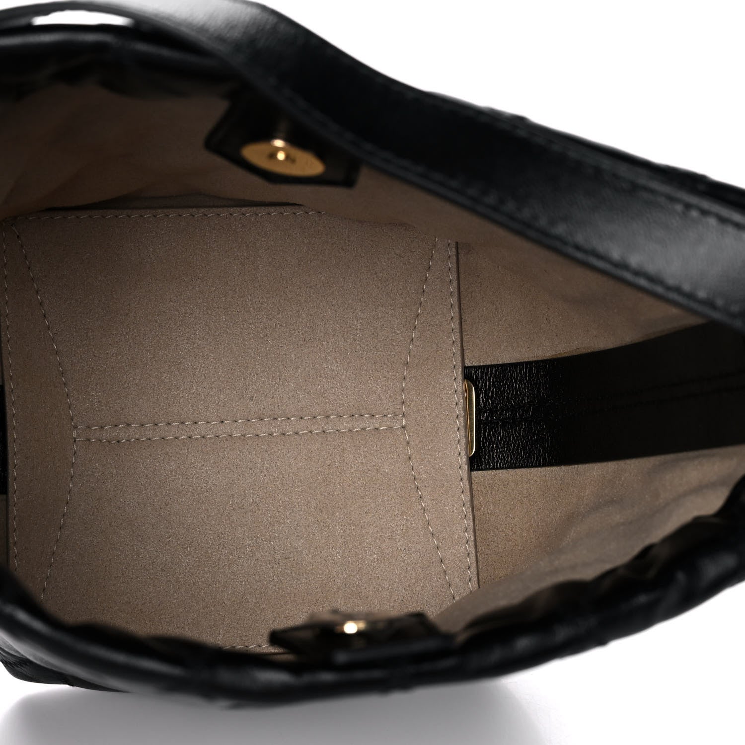 Givenchy Lambskin Quilted Mini GV Bucket Bag Black 5 of 13