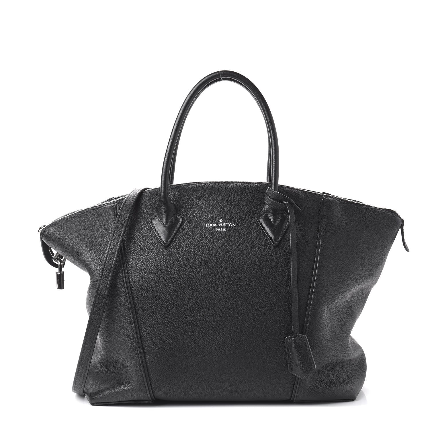 Louis Vuitton Veau Cachemire Soft Lockit MM Black 1 of 11