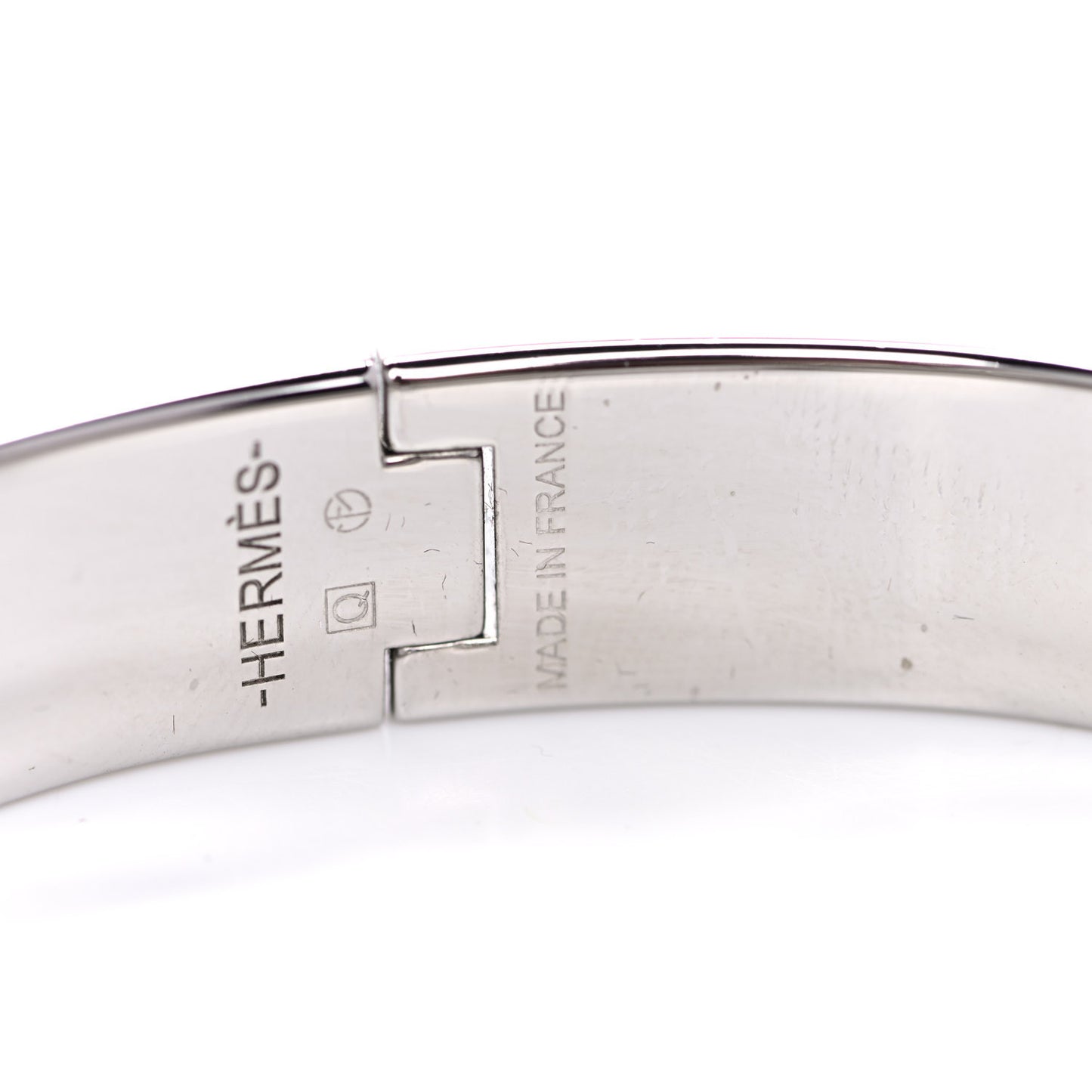 Enamel Narrow Clic Clac H Bracelet PM Bleu Lin