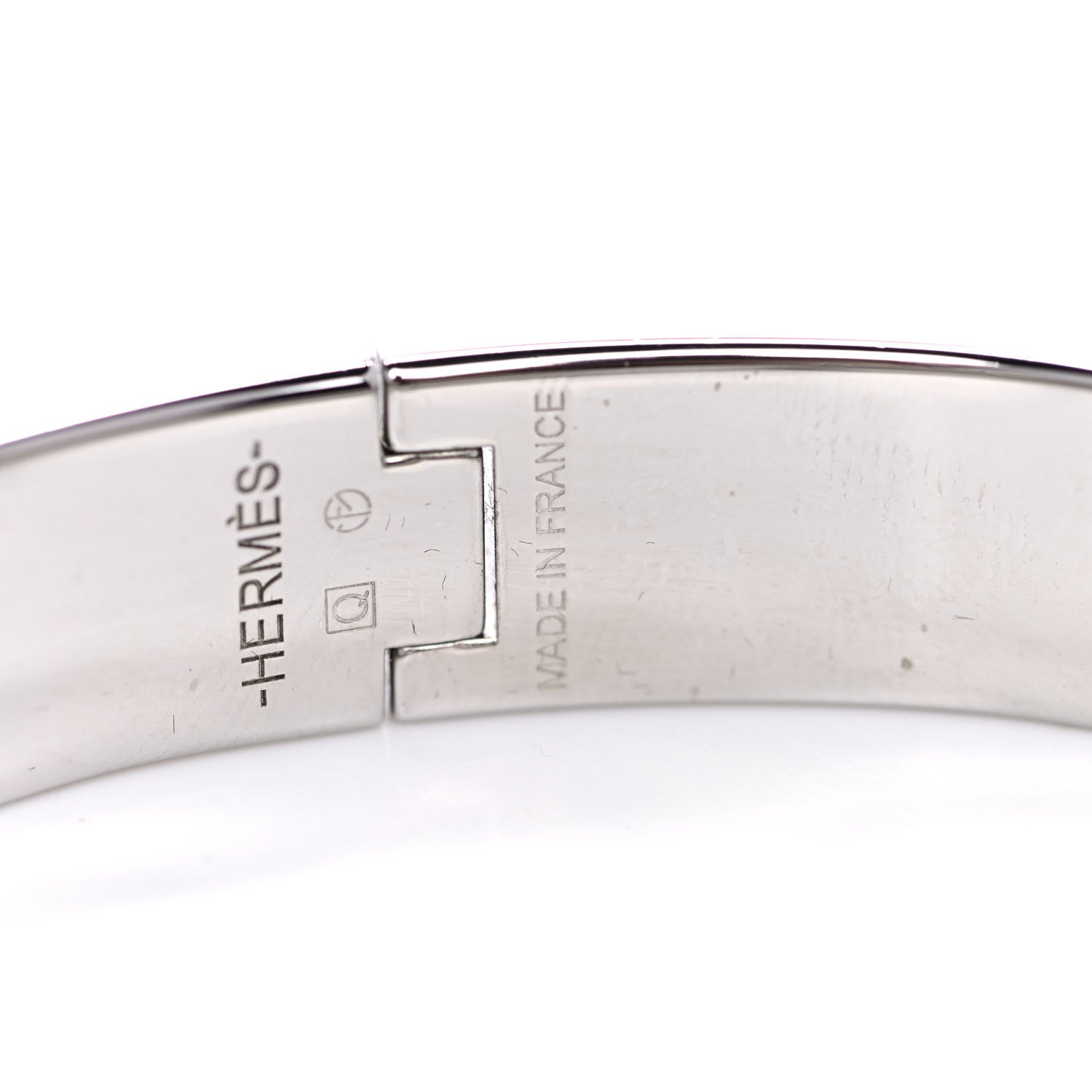 Hermes Enamel Narrow Clic Clac H Bracelet PM Bleu Lin 5 of 7