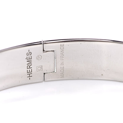 Hermes Enamel Narrow Clic Clac H Bracelet PM Bleu Lin 5 of 7