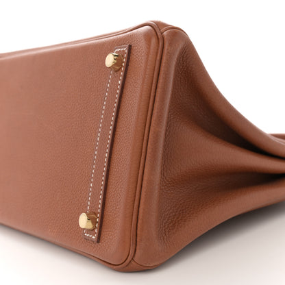 Hermes Natural Barenia Faubourg Birkin 30 Fauve 10 of 11