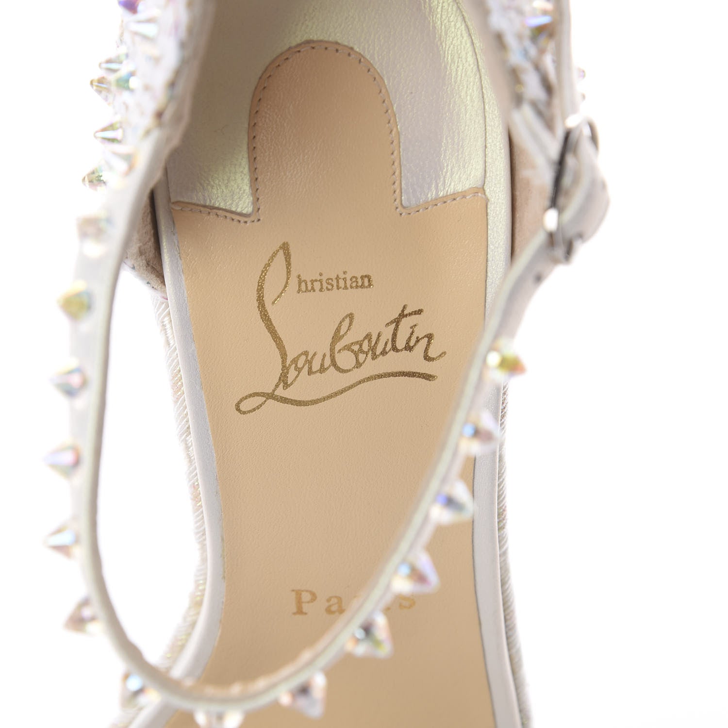 Christian Louboutin Nappa Madmonica 120 Wedge Sandals 40 White 6 of 7