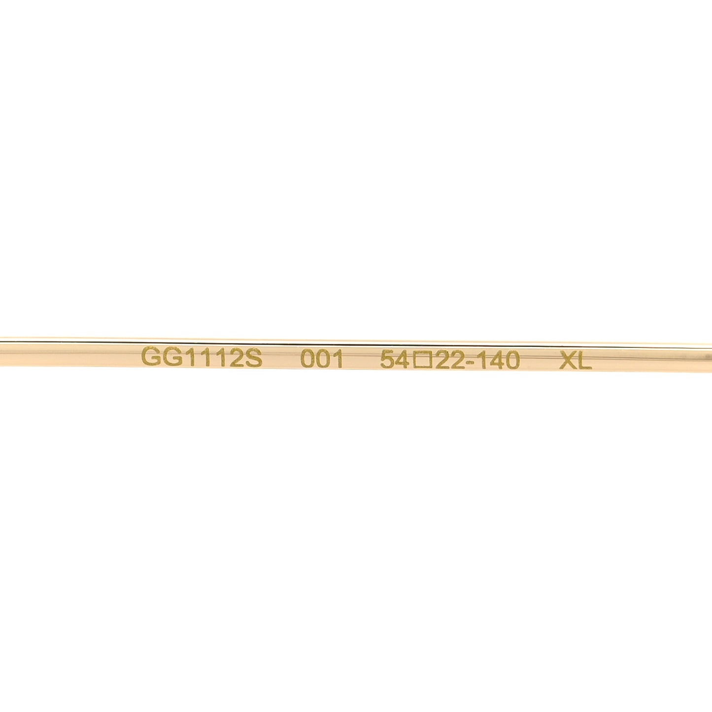 Rectangle Chain Sunglasses GG1112S Gold