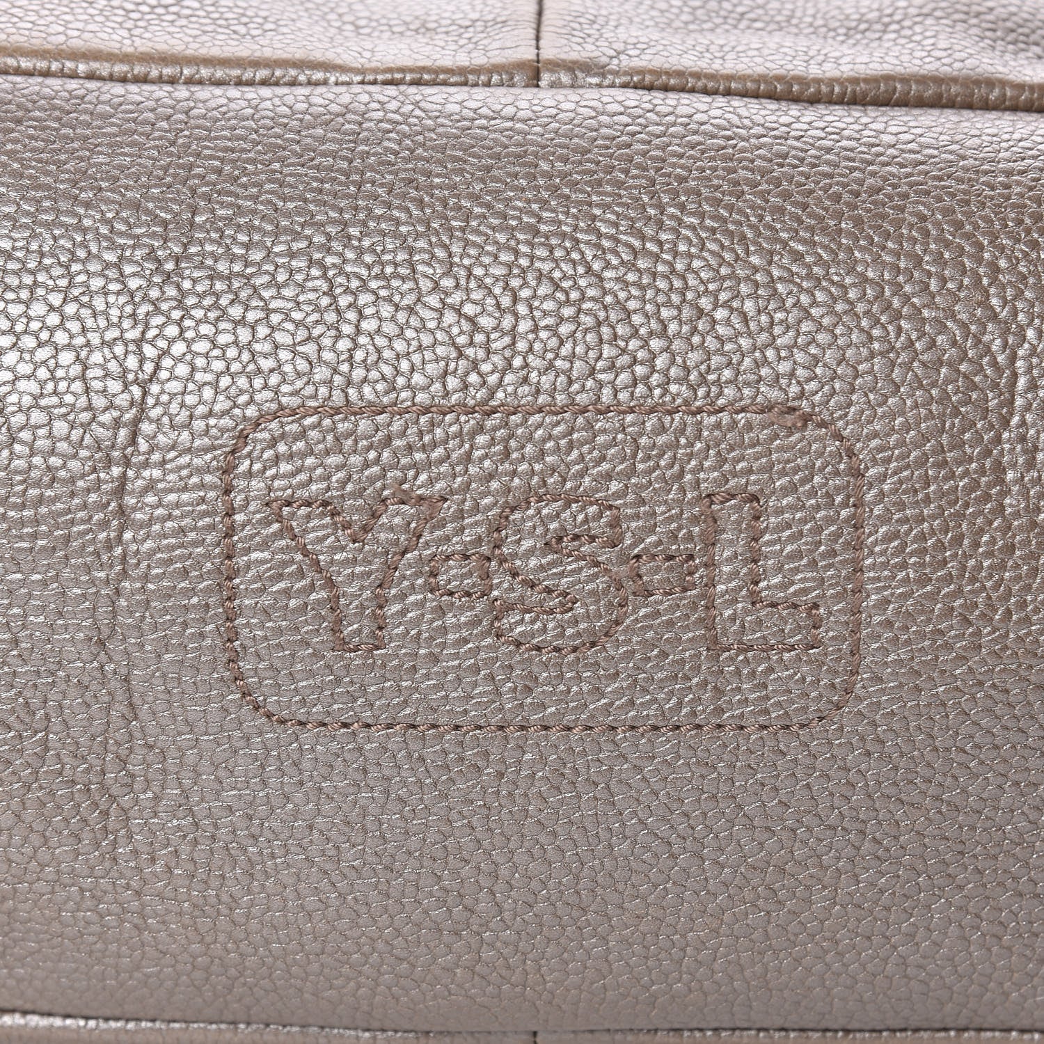 Saint Laurent Metallic Calfskin Large Calypso Tote Grey 14 of 14