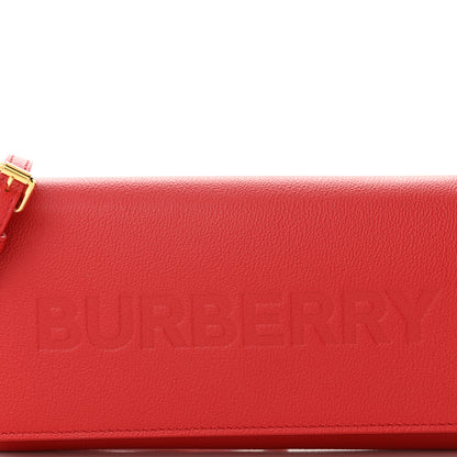 Burberry Grainy Calfskin Logo Henley Wallet On Chain Red 9 of 13