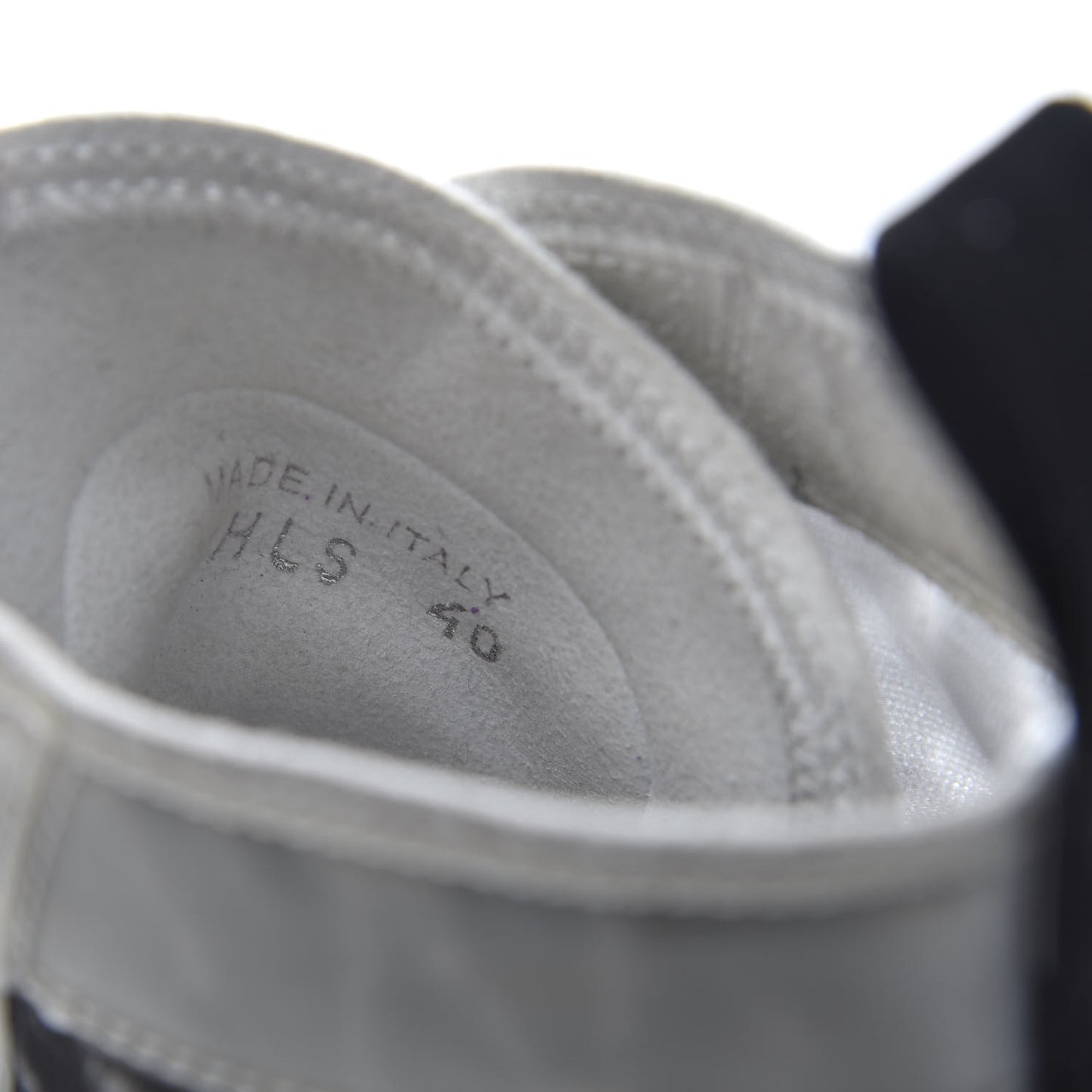 Canvas Leopard Print Mens B23 High Top Sneakers 40 White