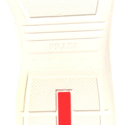 Prada Soft Rubber Mesh Womens America's Cup Sneakers 35 White Argento 8 of 9