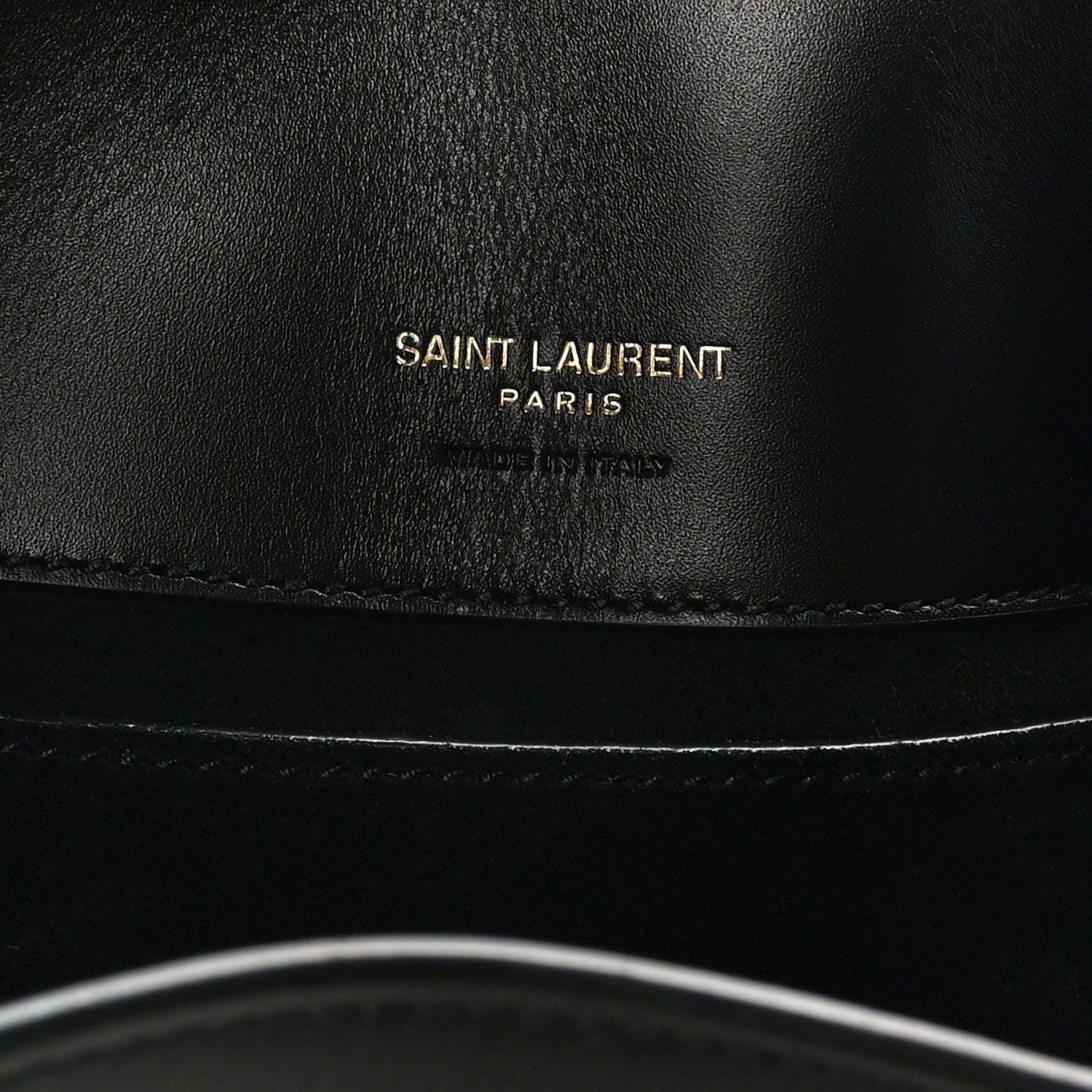 Saint Laurent Shiny Calfskin Le 37 Bucket Bag Black 6 of 10