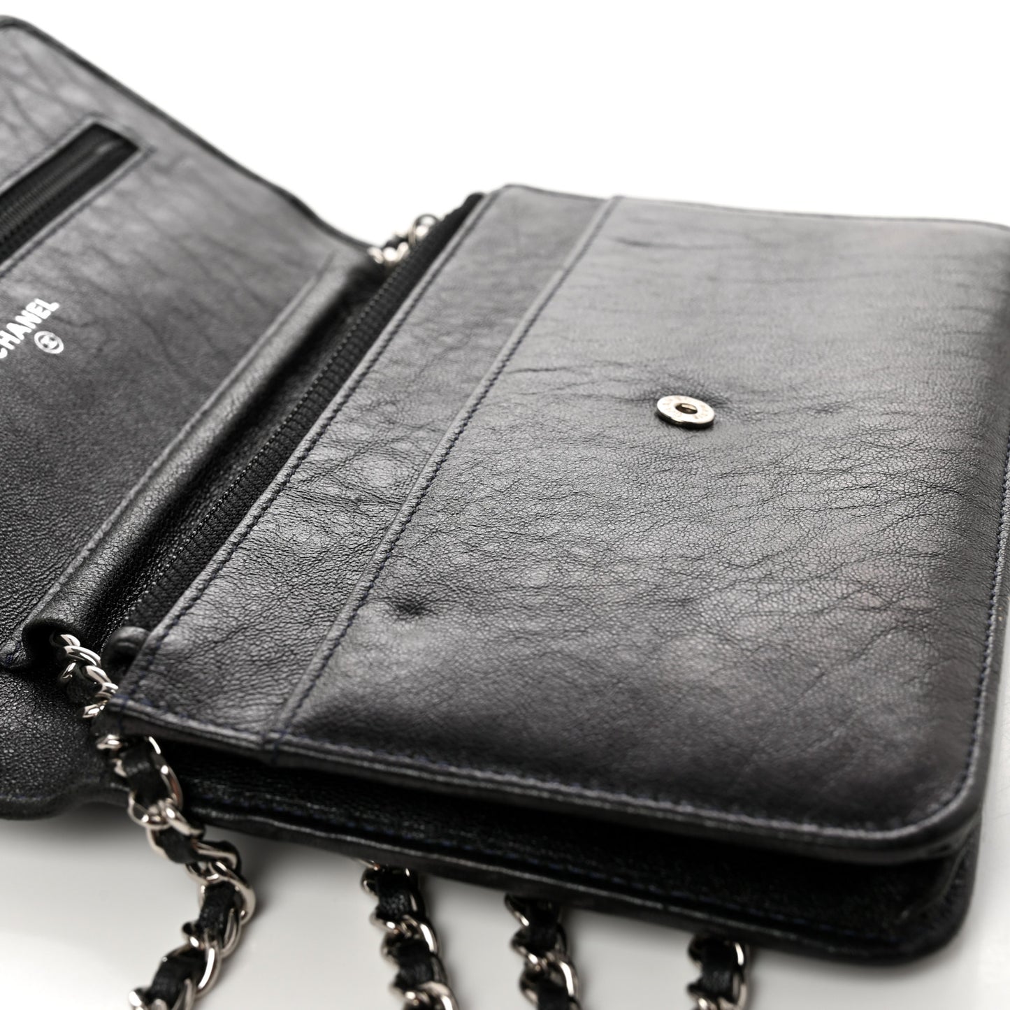 Goatskin Wallet On Chain WOC Black