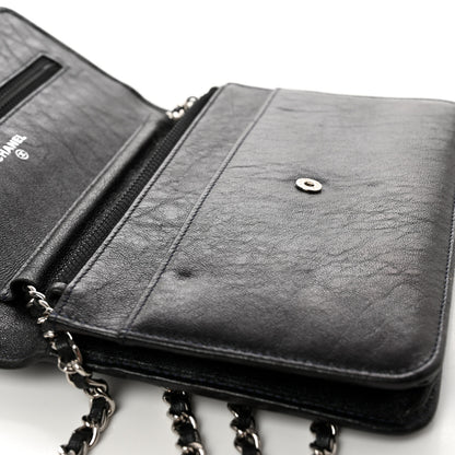 Chanel Goatskin Wallet On Chain WOC Black 10 of 10