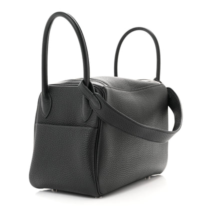 Hermes Taurillon Clemence Lindy 26 Black 3 of 12